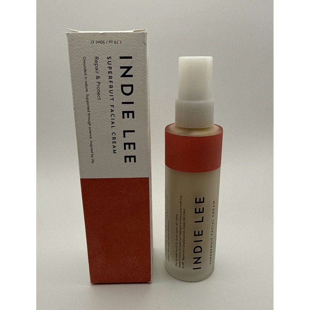 INDIE LEE Superfruit Facial Cream 1.7 Floz50ml Repair & Protect NEW OOS Sealed!